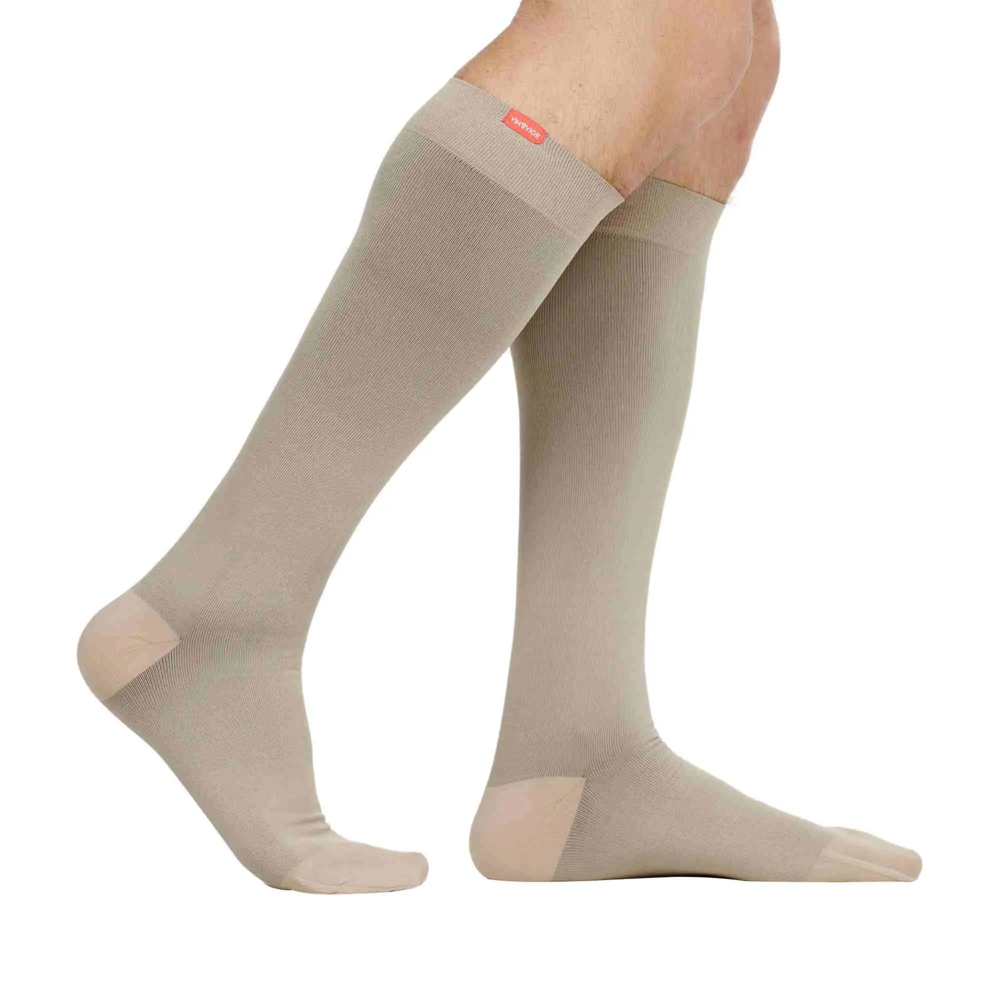 1 Pack Moisture Wicking Nylon Graduated Compression Socks | 15-20 mmHg