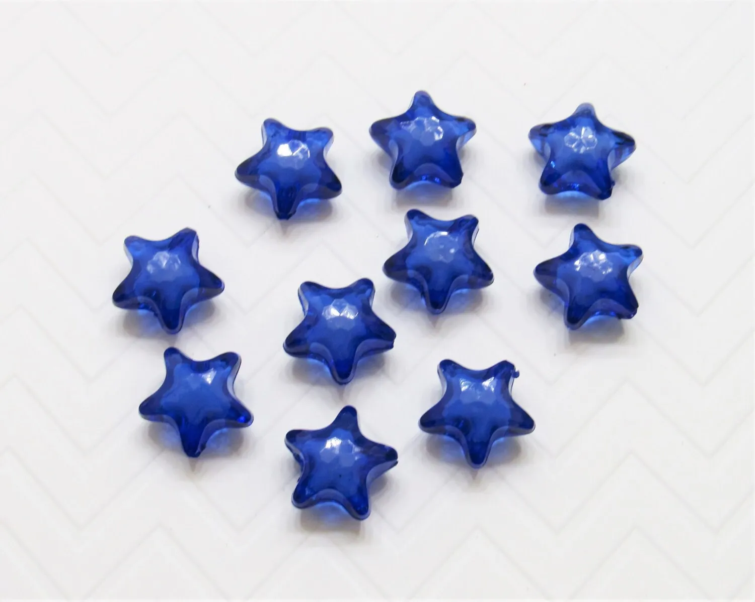 10 Star 25mm Star Bubblegum Bead, Chunky Star Bead, Bead In A Bead Supply Bead Star Bead, Transparent Bead, 4th Of July Necklace Star Bead