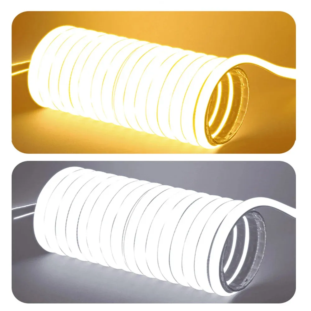 220V High Brightness Waterproof COB LED Strip