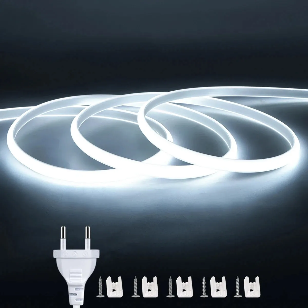 220V High Brightness Waterproof COB LED Strip