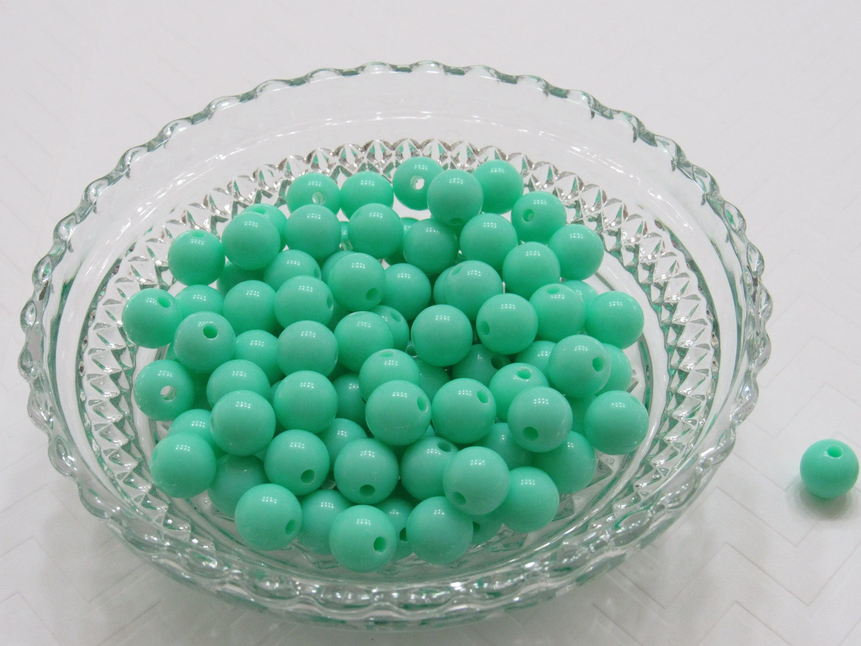 50 12mm Aqua Bubblegum Beads, Chunky Bubblegum Beads, Chunky Necklace Supply Bead, Gumball Beads, Bubblegum Beads, DIY Bead Supply