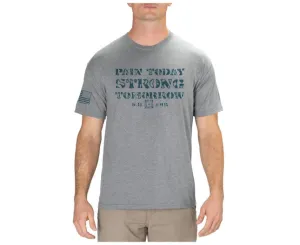 5.11 MEN'S STRONG TOMORROW S/S TEE, HEATHER GREY