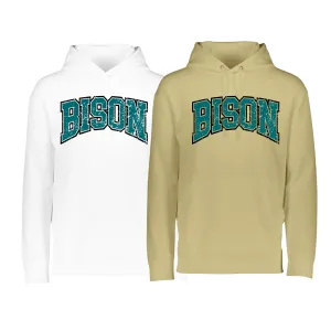 5505- OHIO BISON- Wicking Fleece (Dry Fit Material) Hoodie- BISON VARSITY