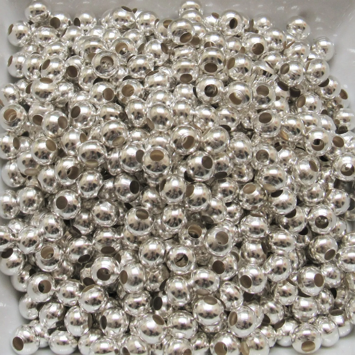 8mm Shinny bright spacer beads, Silver 8mm bubblegum spacer beads, Chunky Silver spacer beads,Silver bubblegum bead spacer bead,Metal bead