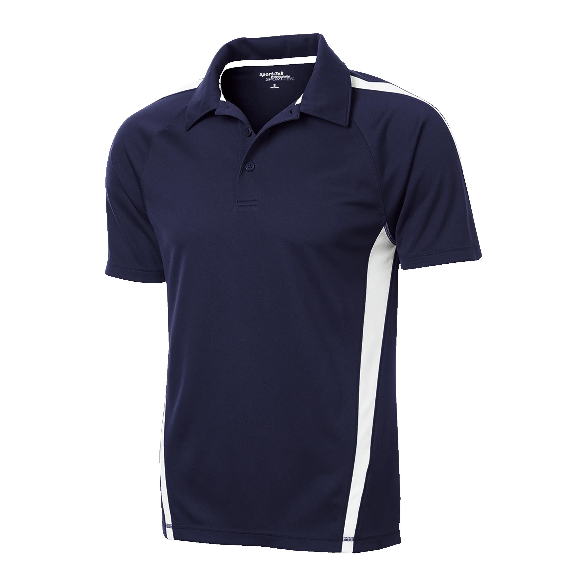 A1418M Mens Micro-Mesh Colorblock Polo