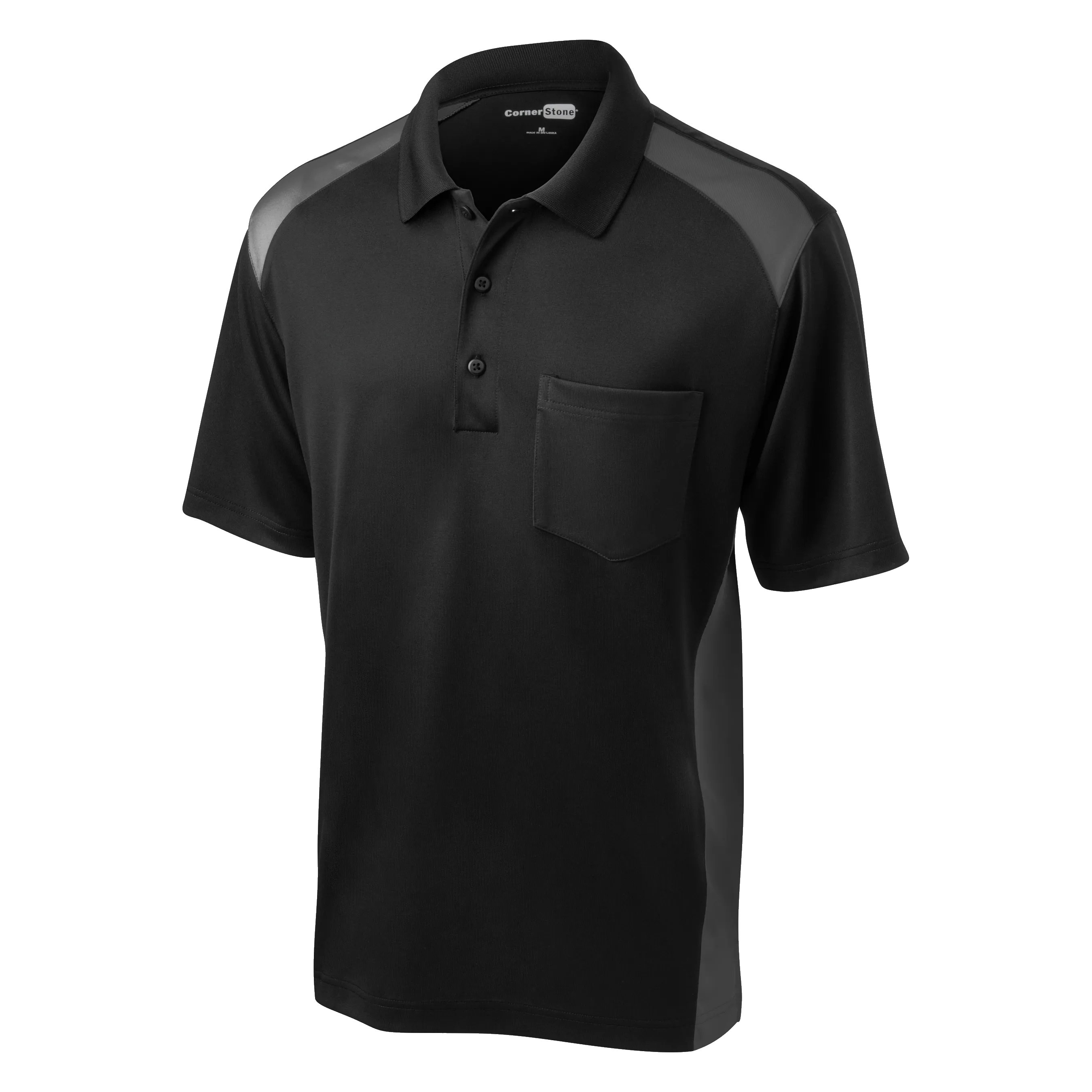 A1536M Mens Snag-Proof Colorblock Pocket Polo
