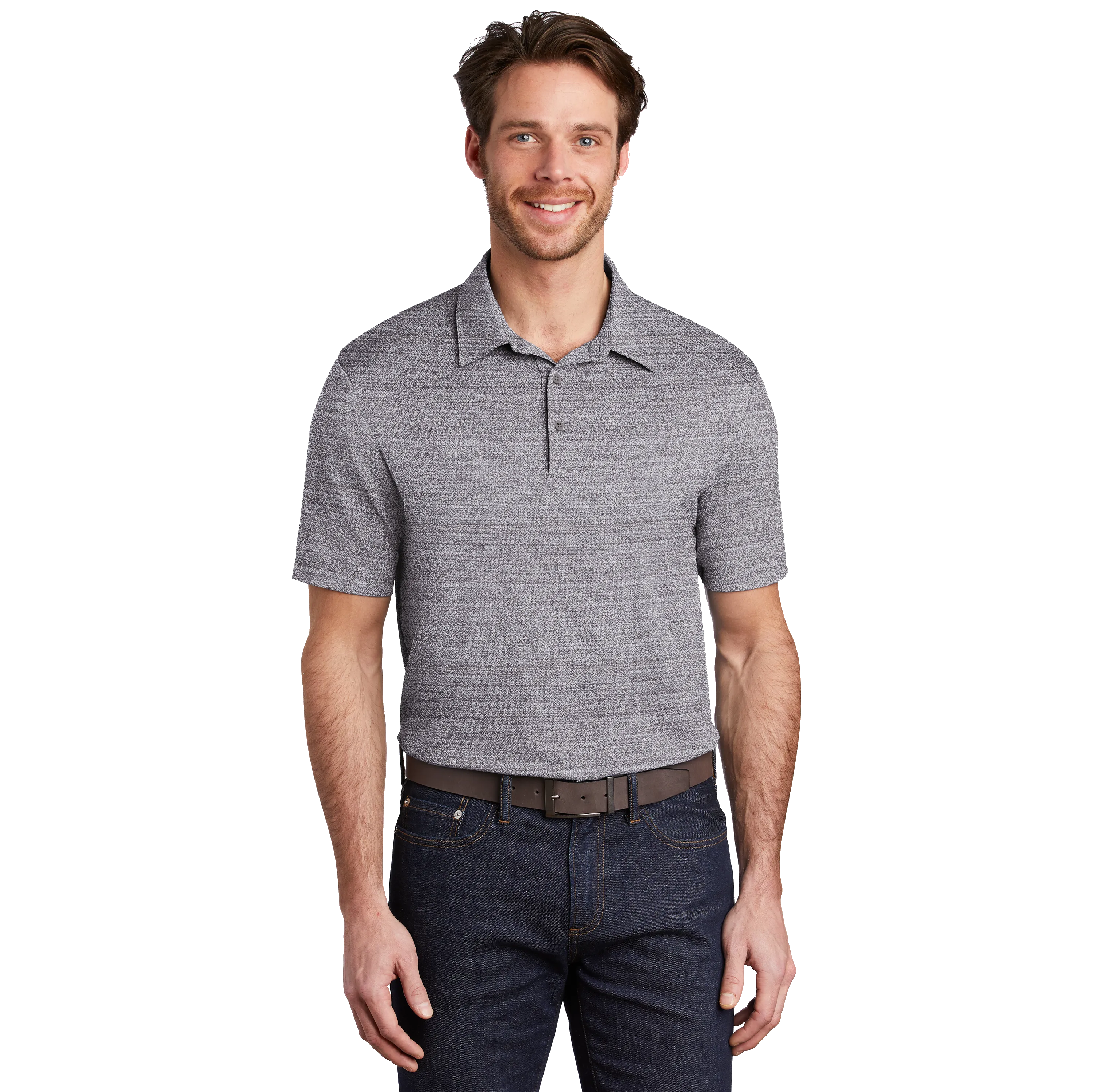 A2010 Mens Stretch Heather Polo