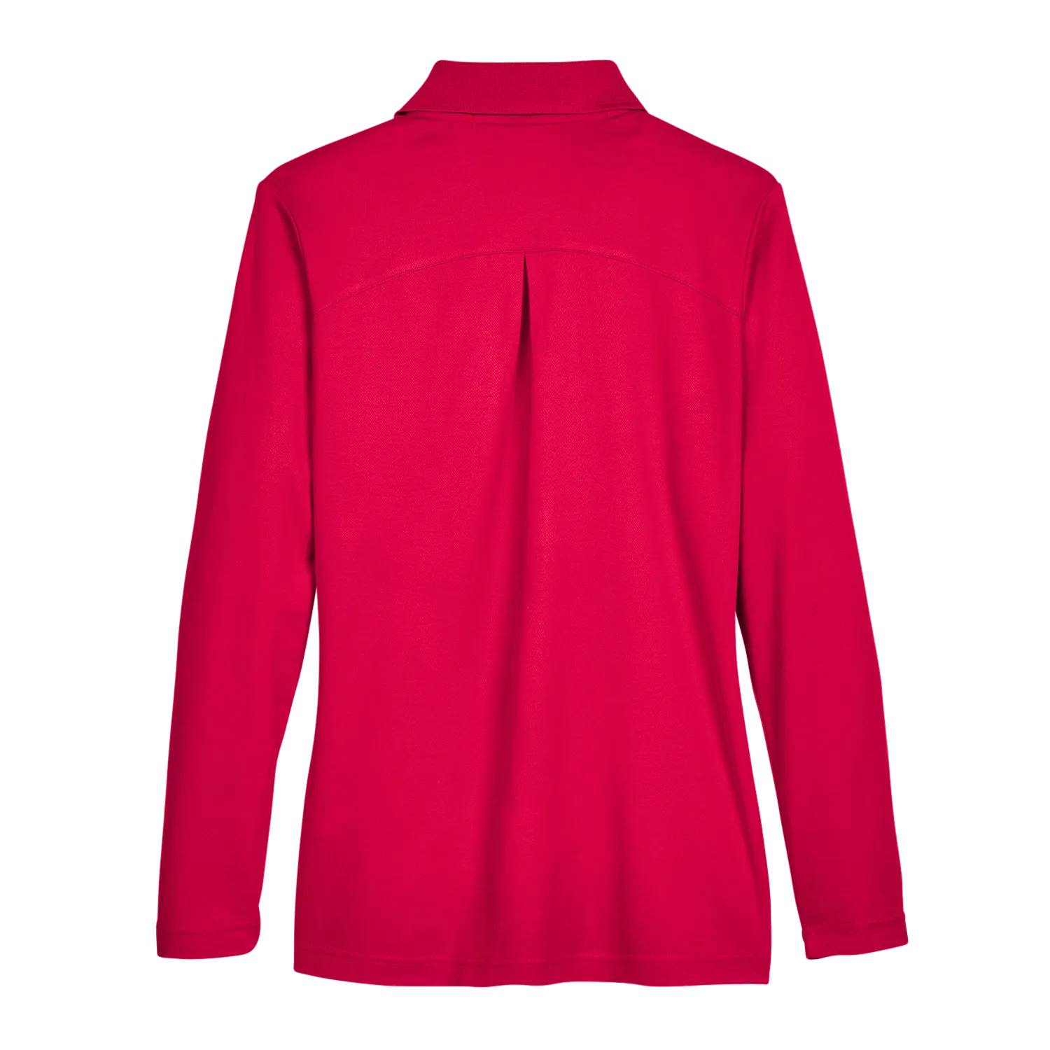 A2026W Ladies Plaited Long Sleeve Polo