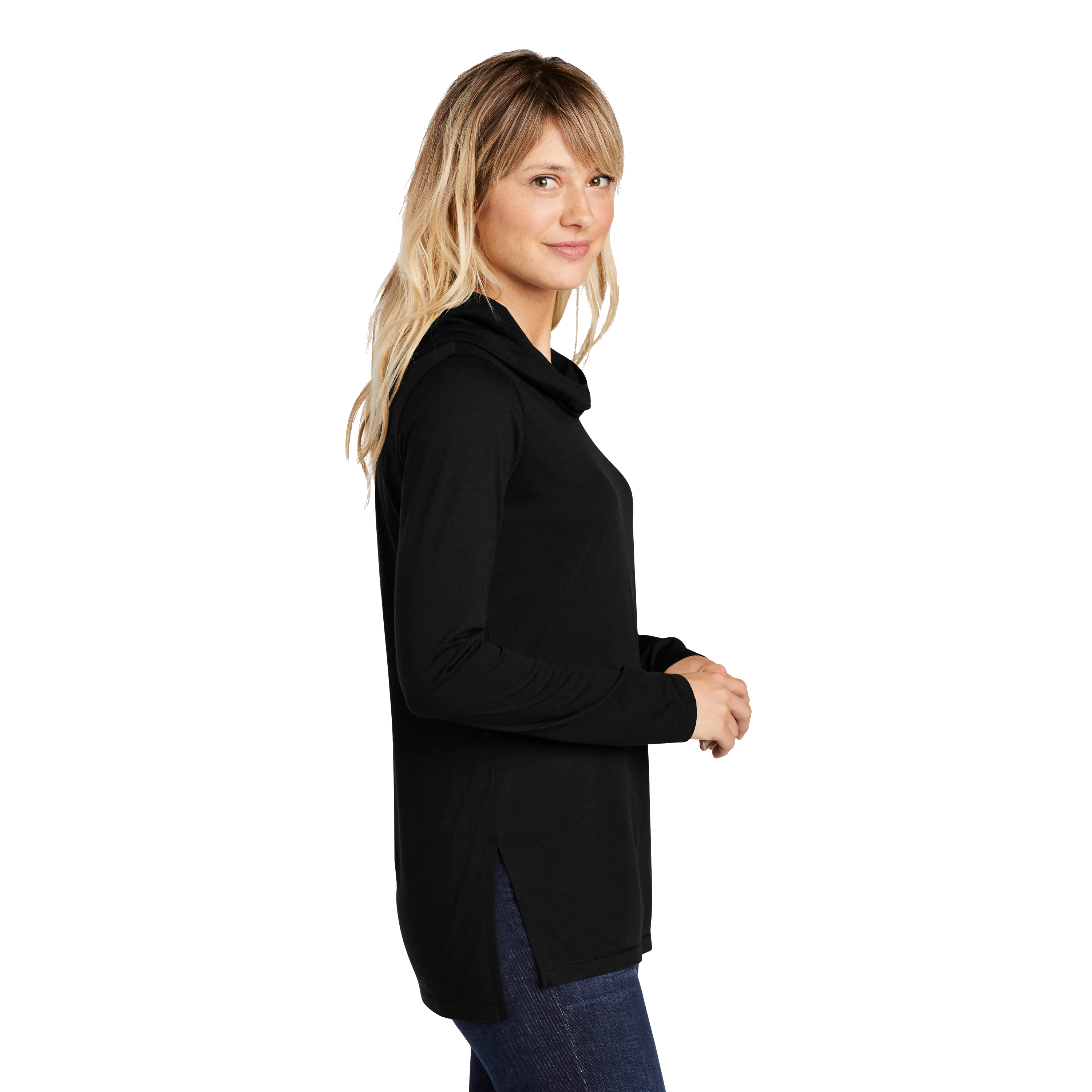 A2046W Ladies Tri-Blend Wicking Long Sleeve Hoodie