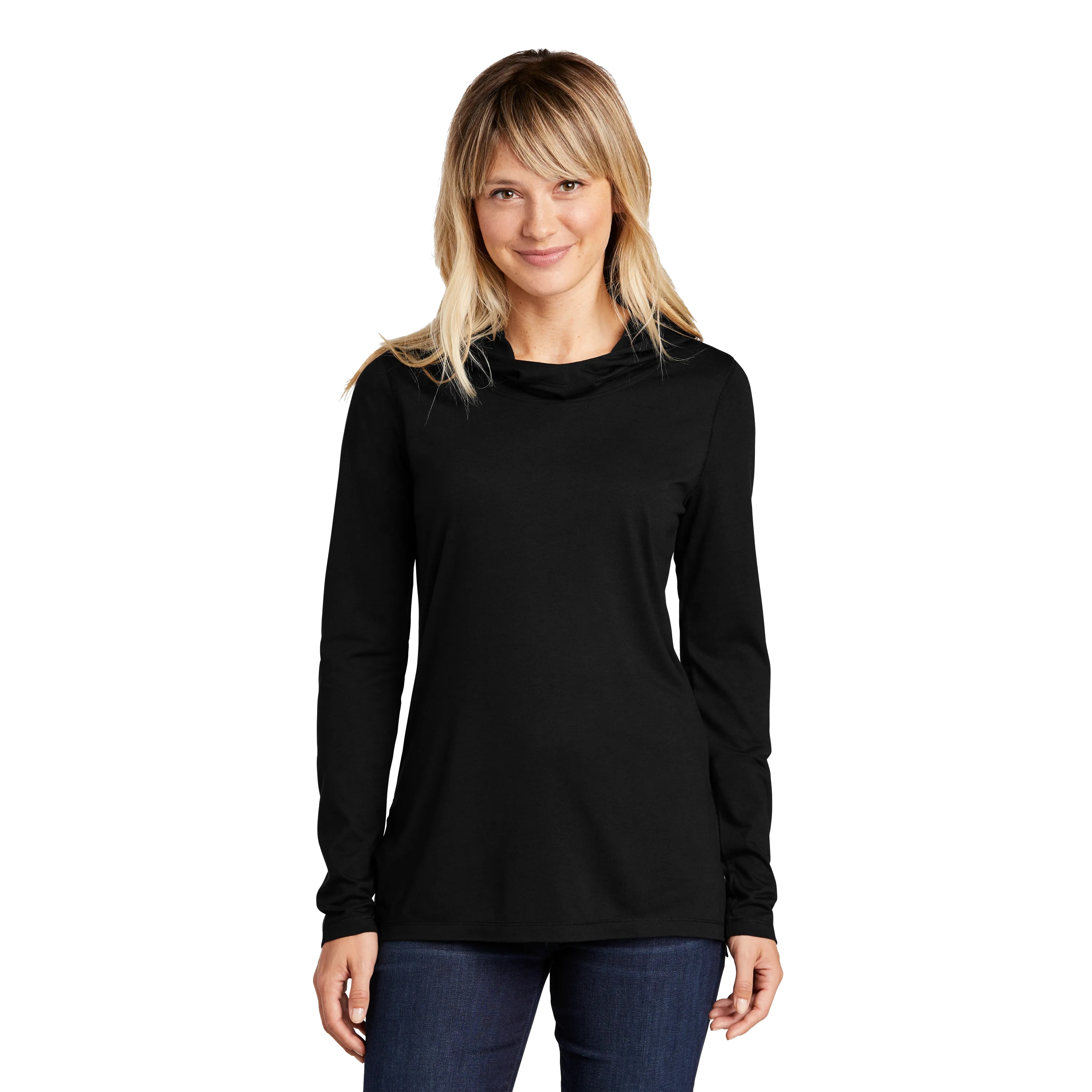 A2046W Ladies Tri-Blend Wicking Long Sleeve Hoodie