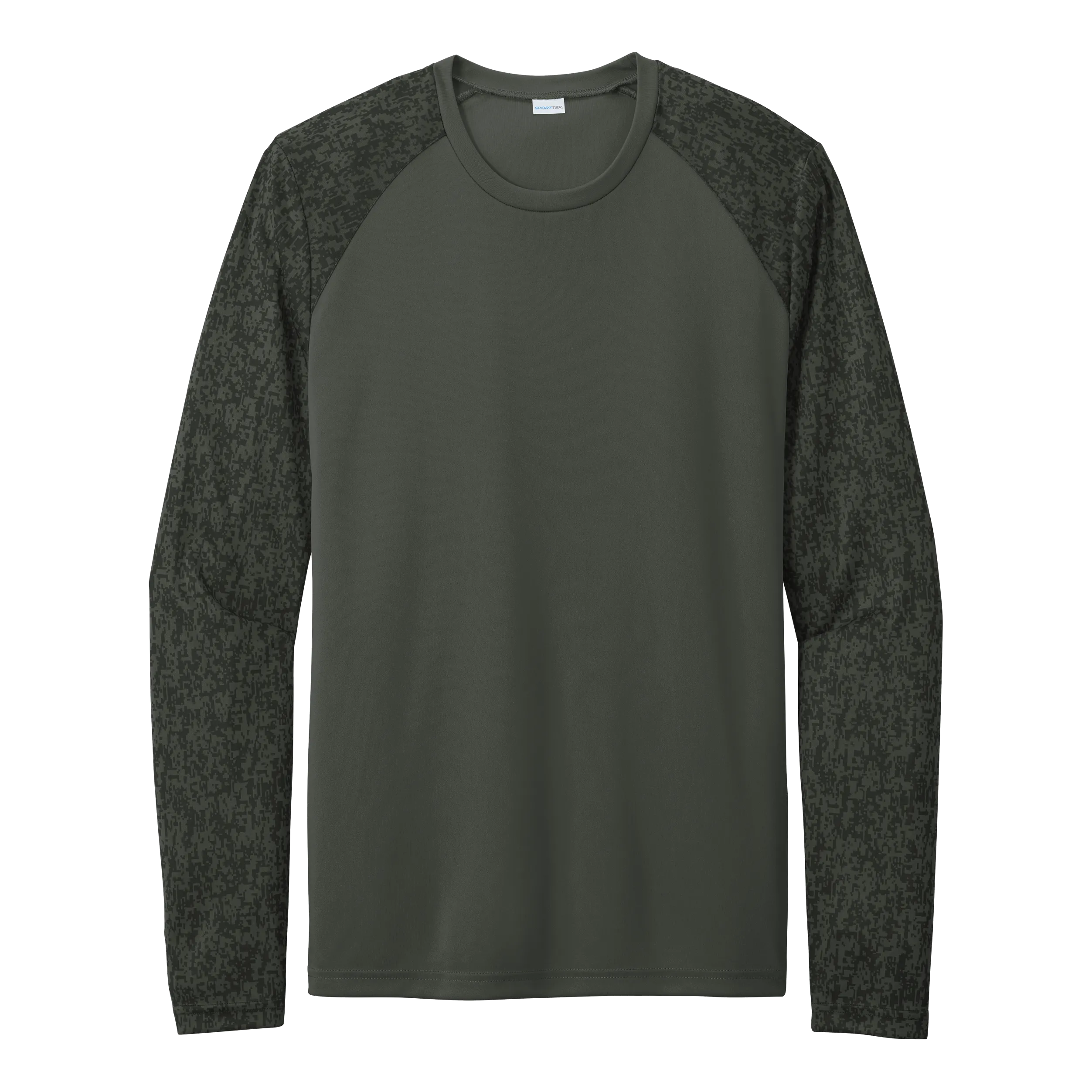 A2055 Mens Long Sleeve Digi Camo Tee