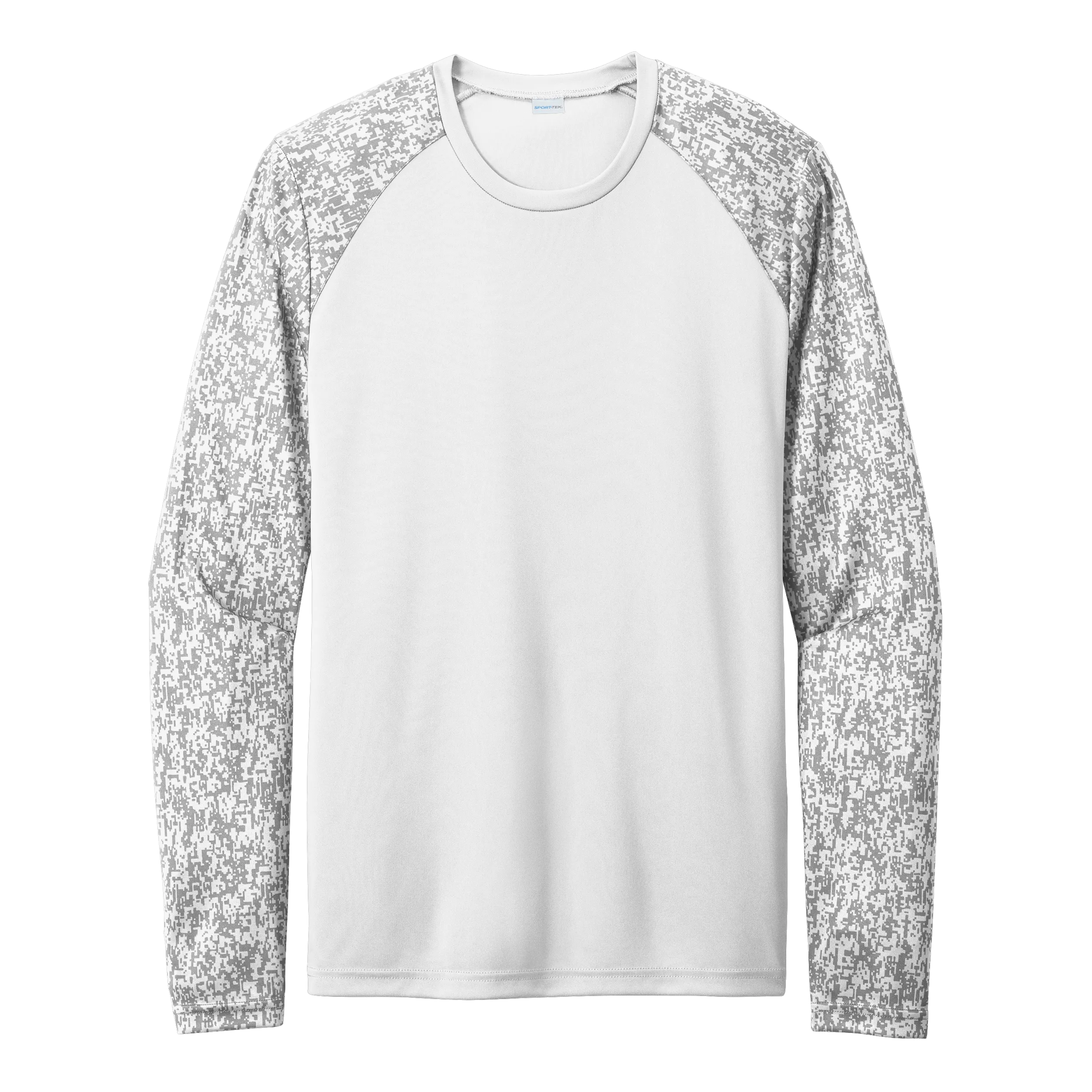 A2055 Mens Long Sleeve Digi Camo Tee