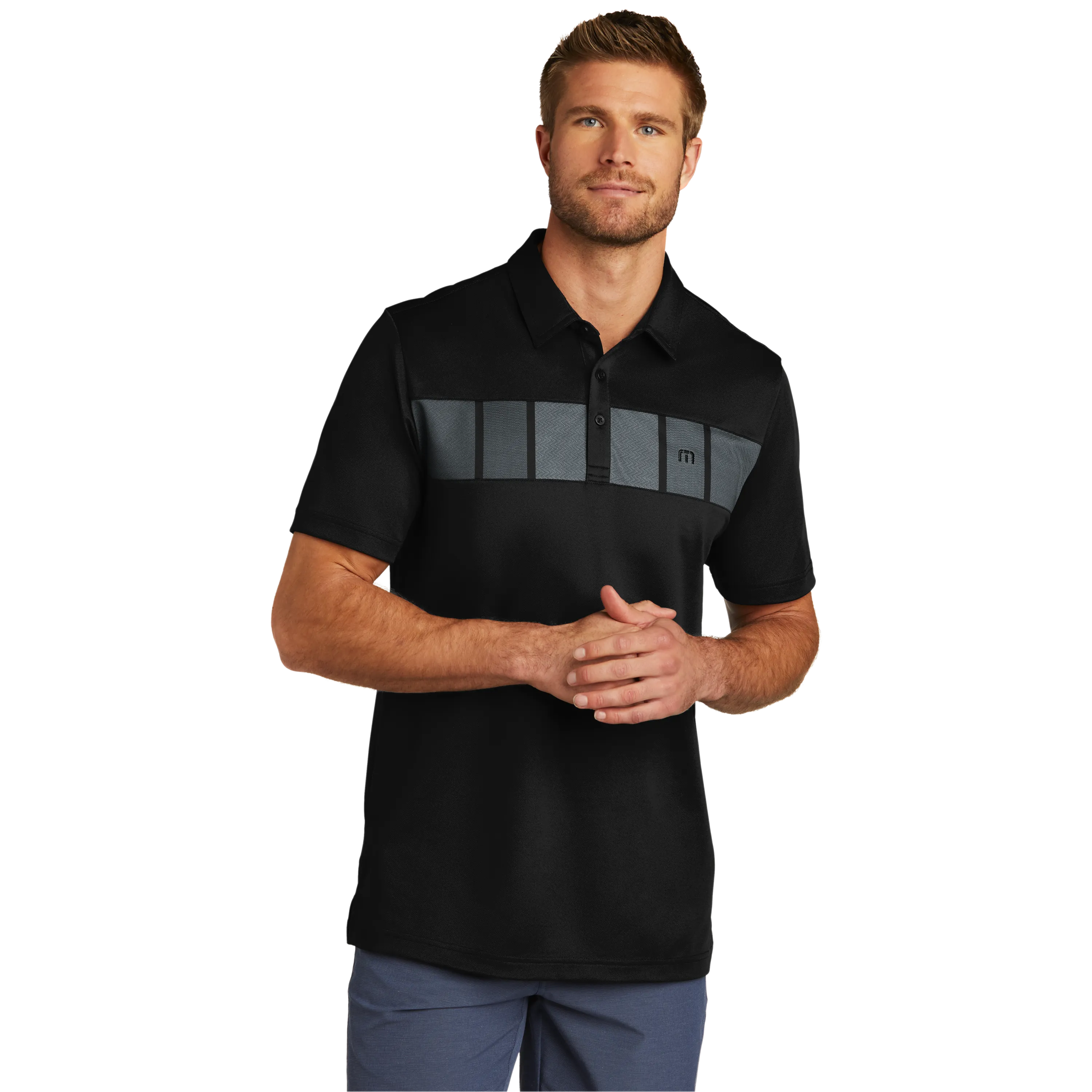 A2113 Mens Cabana Chest Stripe Polo