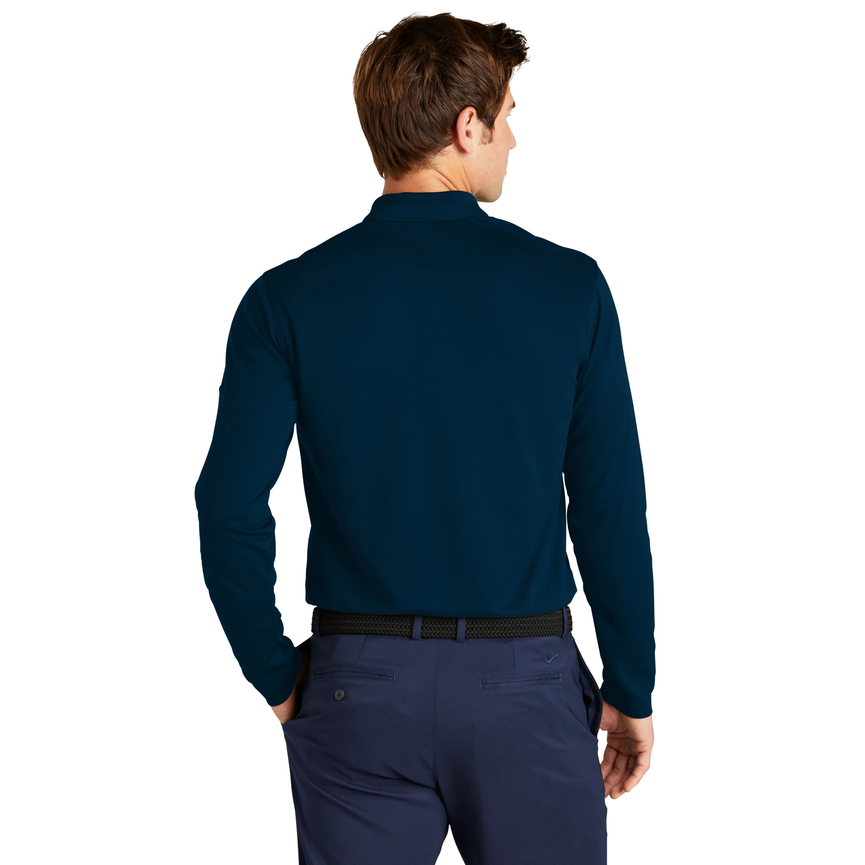 A2212M Mens Dri-Fit Micro Pique 2.0 Long Sleeve Polo
