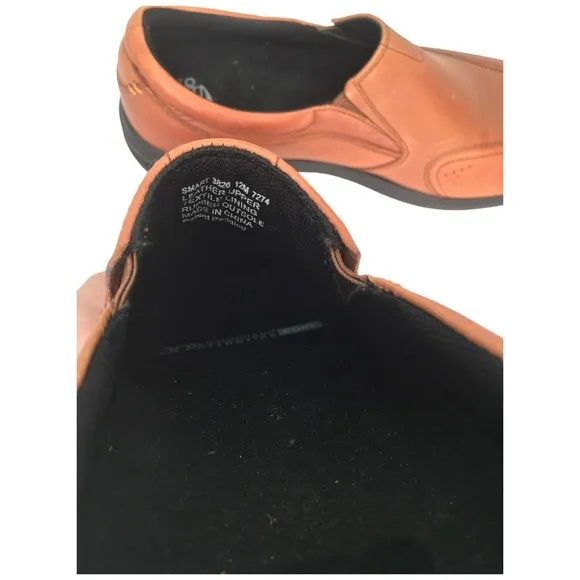 ABEO Leather Smart 3820 Loafer 3D Cushioned Orthotics Core Brown Mens 12M