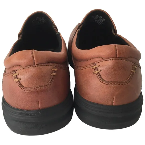 ABEO Leather Smart 3820 Loafer 3D Cushioned Orthotics Core Brown Mens 12M