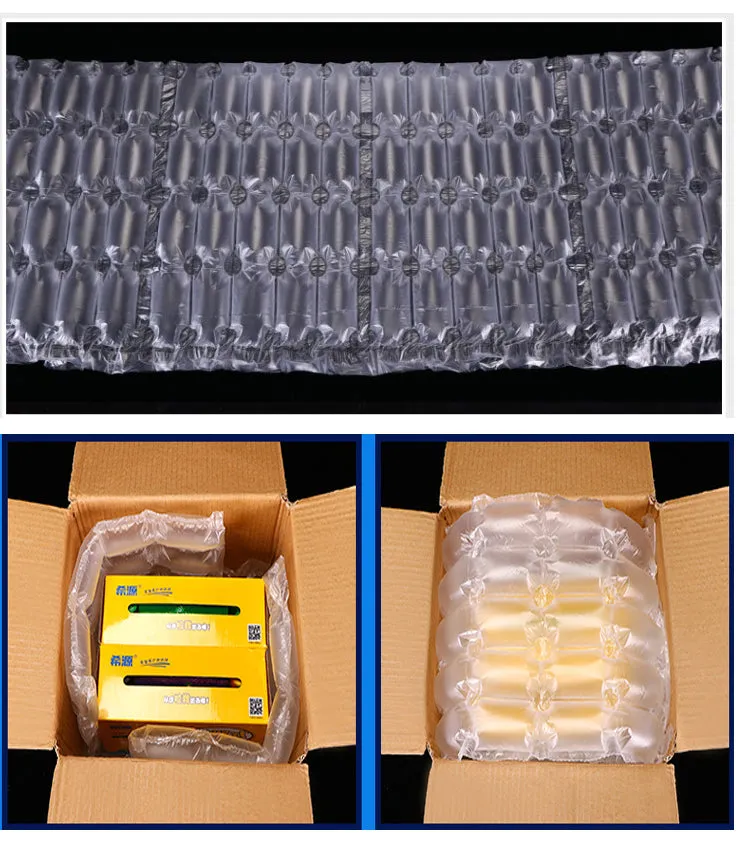 Air Bubble Film Roll, 16"X13"-Length 985ft, Inflatable Packaging Air Film R76000