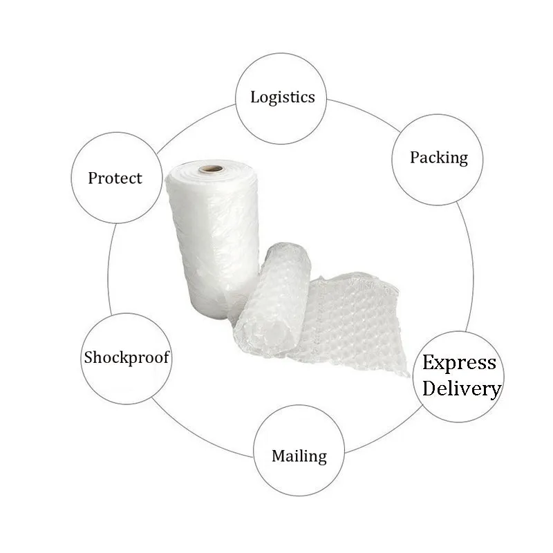 Air Cushion Bubble Film Roll 16"x13" - Length 1000ft , Inflatable Packaging Air Film R78000