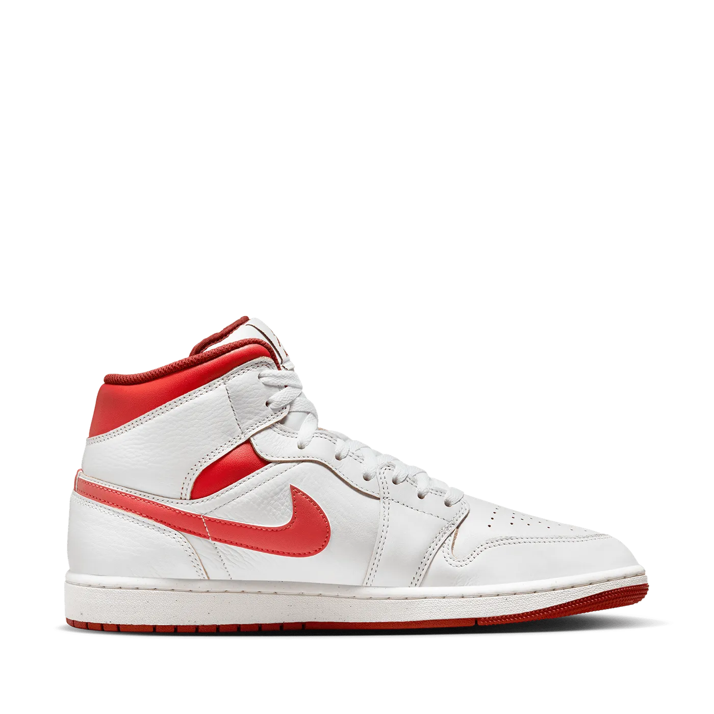 Air Jordan 1 Mid SE 'White and Dune Red'