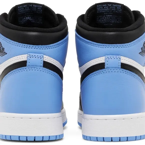 AIR JORDAN 1 RETRO HIGH OG GS “UNCTOE” BLUE/ BLACK &amp; WHITE— LITTLE BOYS 11C