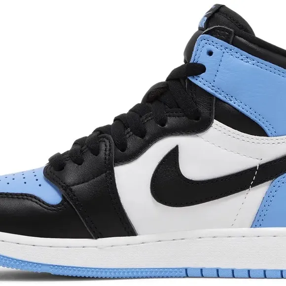 AIR JORDAN 1 RETRO HIGH OG GS “UNCTOE” BLUE/ BLACK &amp; WHITE— LITTLE BOYS 11C