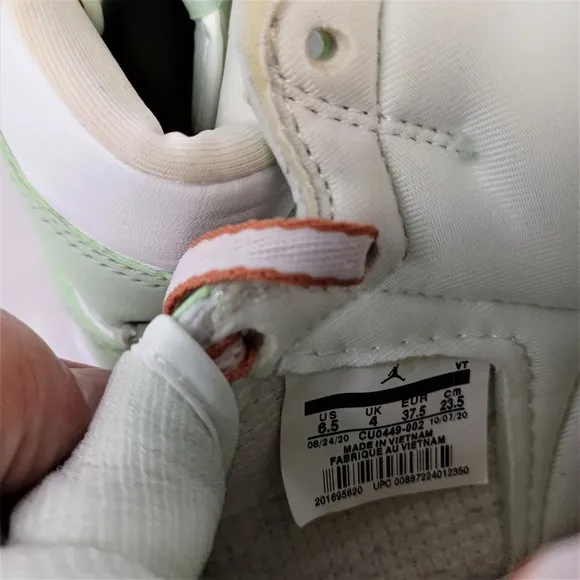 Air Jordan 1 Retro High Seafoam, Big Kids Size 6.5