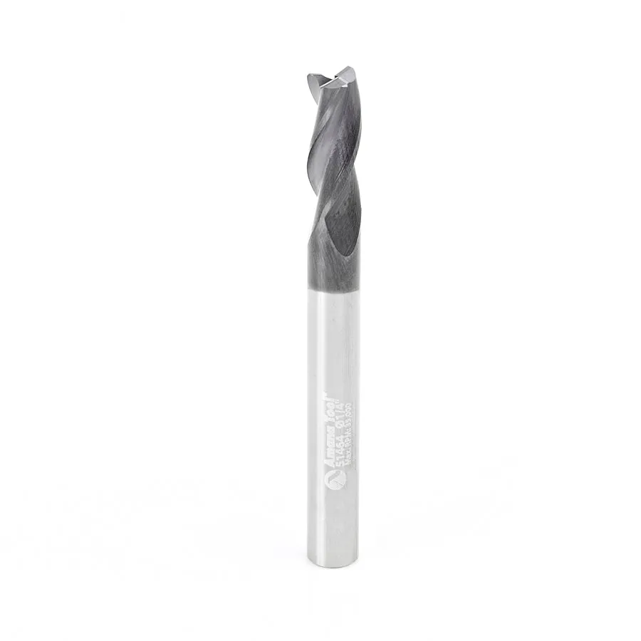 Amana 51464 CNC Spiral for Steel & Stainless Steel 1/4 Dia x 5/8 x 1/4 Shank End Mill
