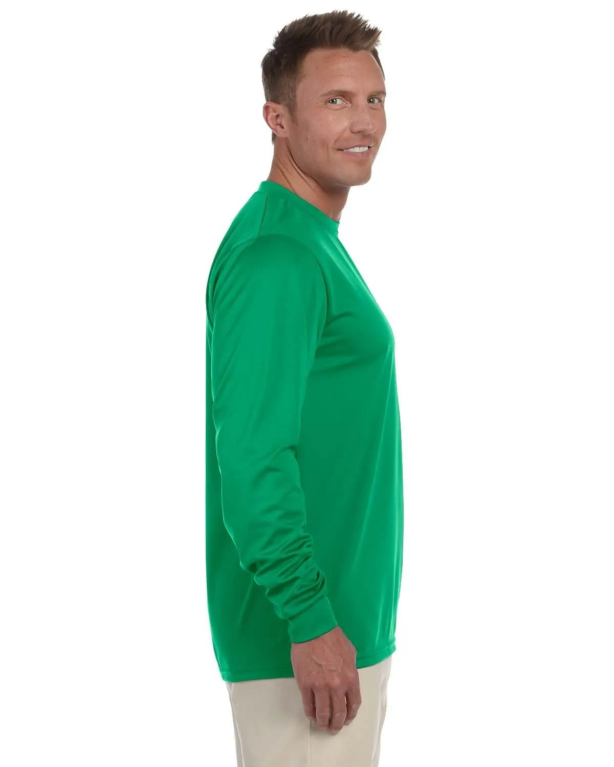 Augusta Long Sleeve Moisture Wicking T-Shirt | Kelly