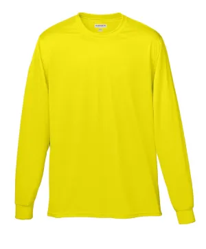 Augusta Long Sleeve Moisture Wicking T-Shirt | Power Yellow