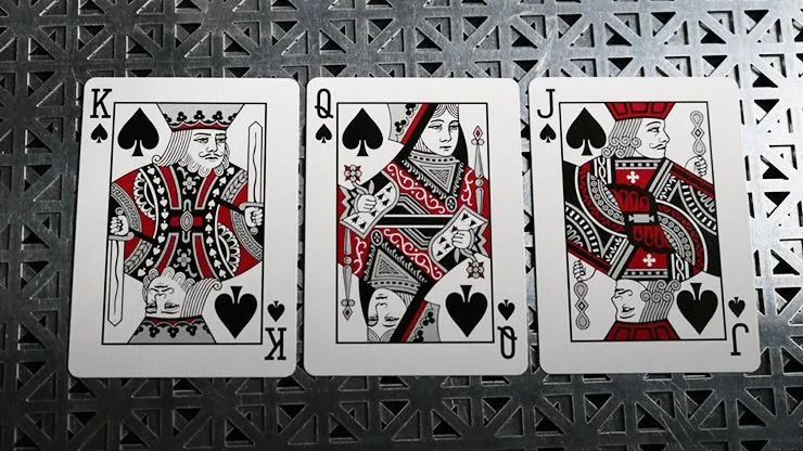 Bicycle Rider Back Crimson / Cobalt Luxe Version 2 by US Playing Card Co