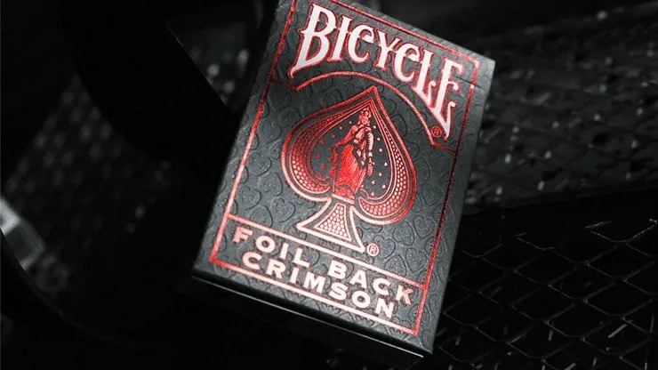 Bicycle Rider Back Crimson / Cobalt Luxe Version 2 by US Playing Card Co