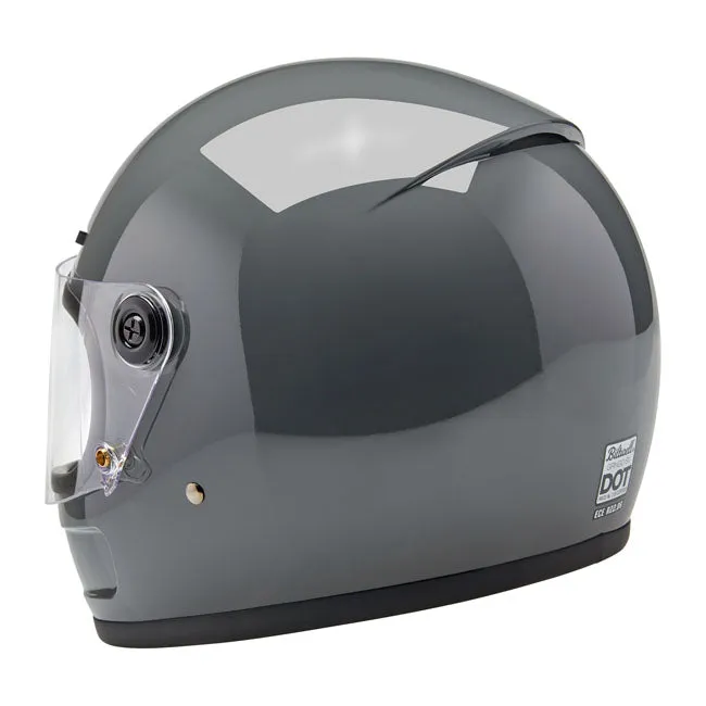 BILTWELL GRINGO SV HELMET  GLOSS STORM GREY