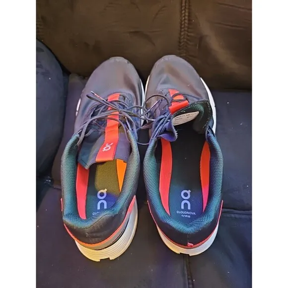 Black Orange On Cloud “Black Flame” Cloudnova Form 26.98484 Mens Size 13