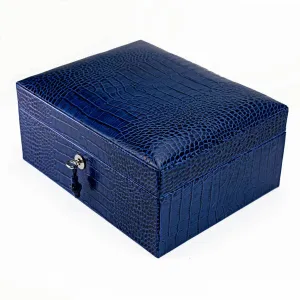 Brizard and co. The "Airflow" Cigar Humidor - Indigo Croco Pattern (30/40 Count)