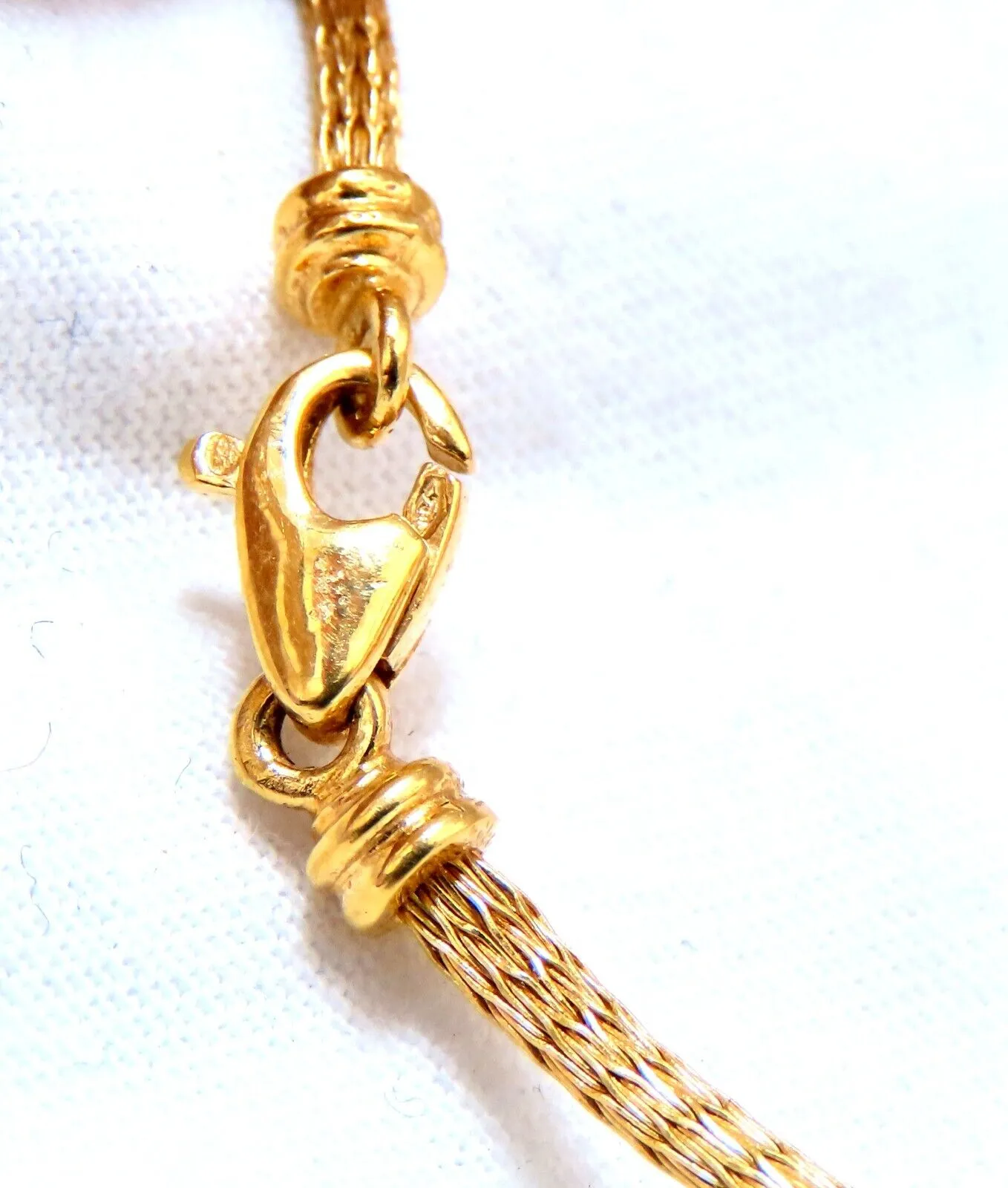 Brushed Rolling Ball Bead Necklace 14kt 15Grams 16.5 inch