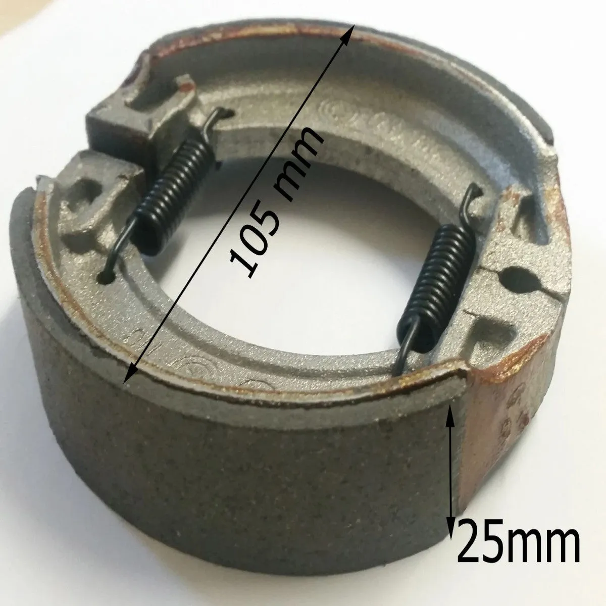 BS005 FRONT DRUM BRAKE SHOE PADS FOR BASHAN BS200S-3 ST-H QUAD / ATV