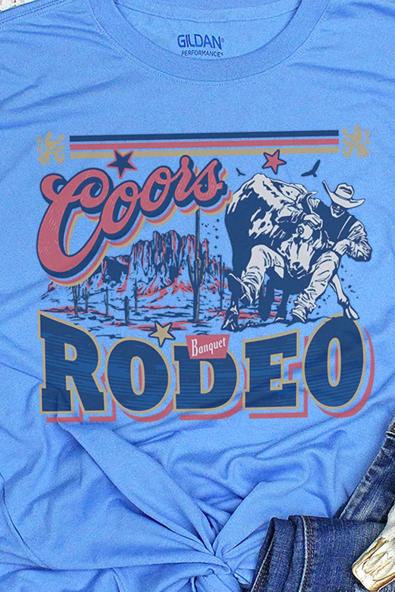Bull Rider Coors Rodeo Unisex Dri-Power Poly Tee