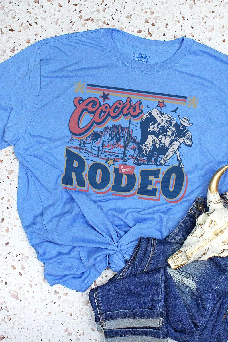 Bull Rider Coors Rodeo Unisex Dri-Power Poly Tee