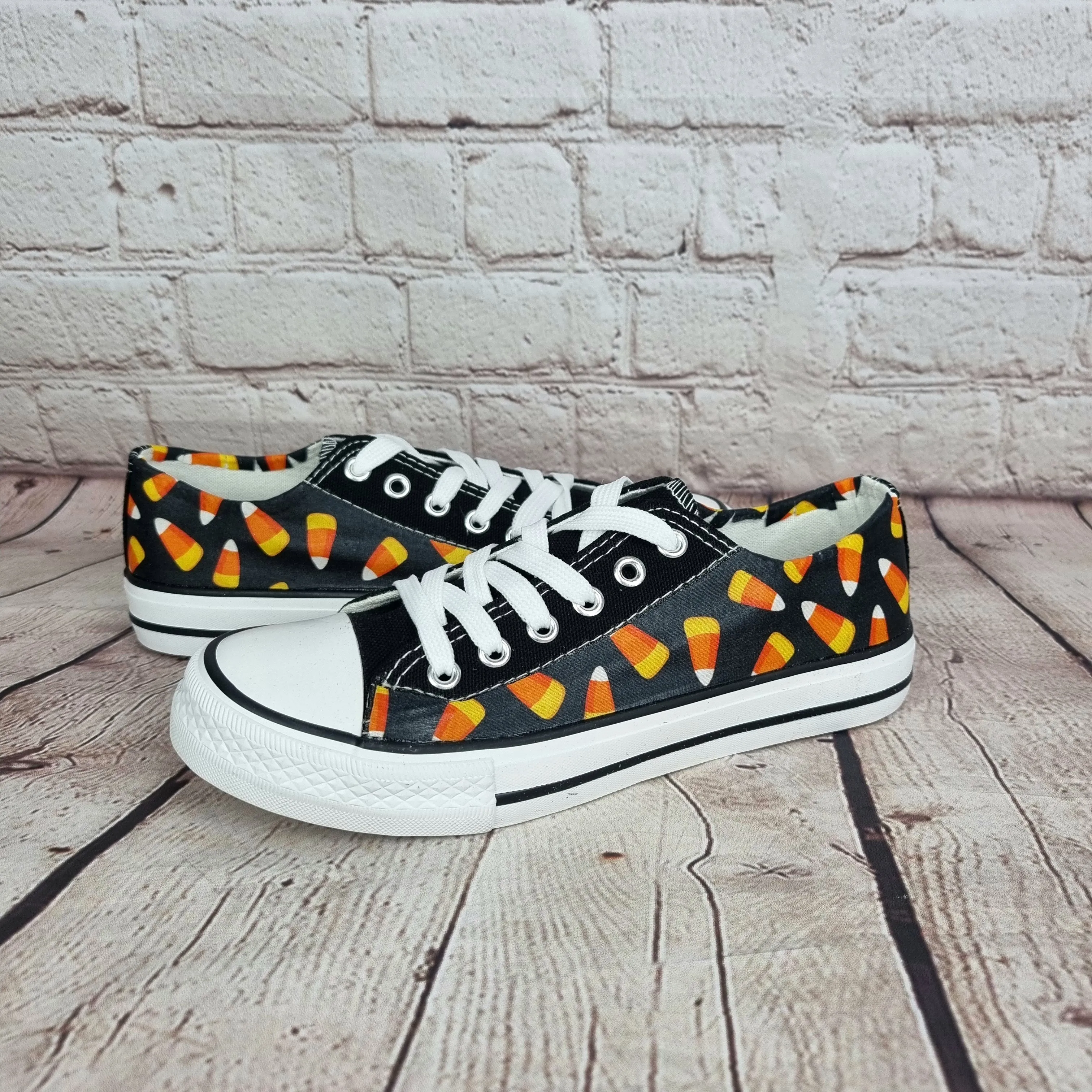 Candy Corn Halloween women sneakers