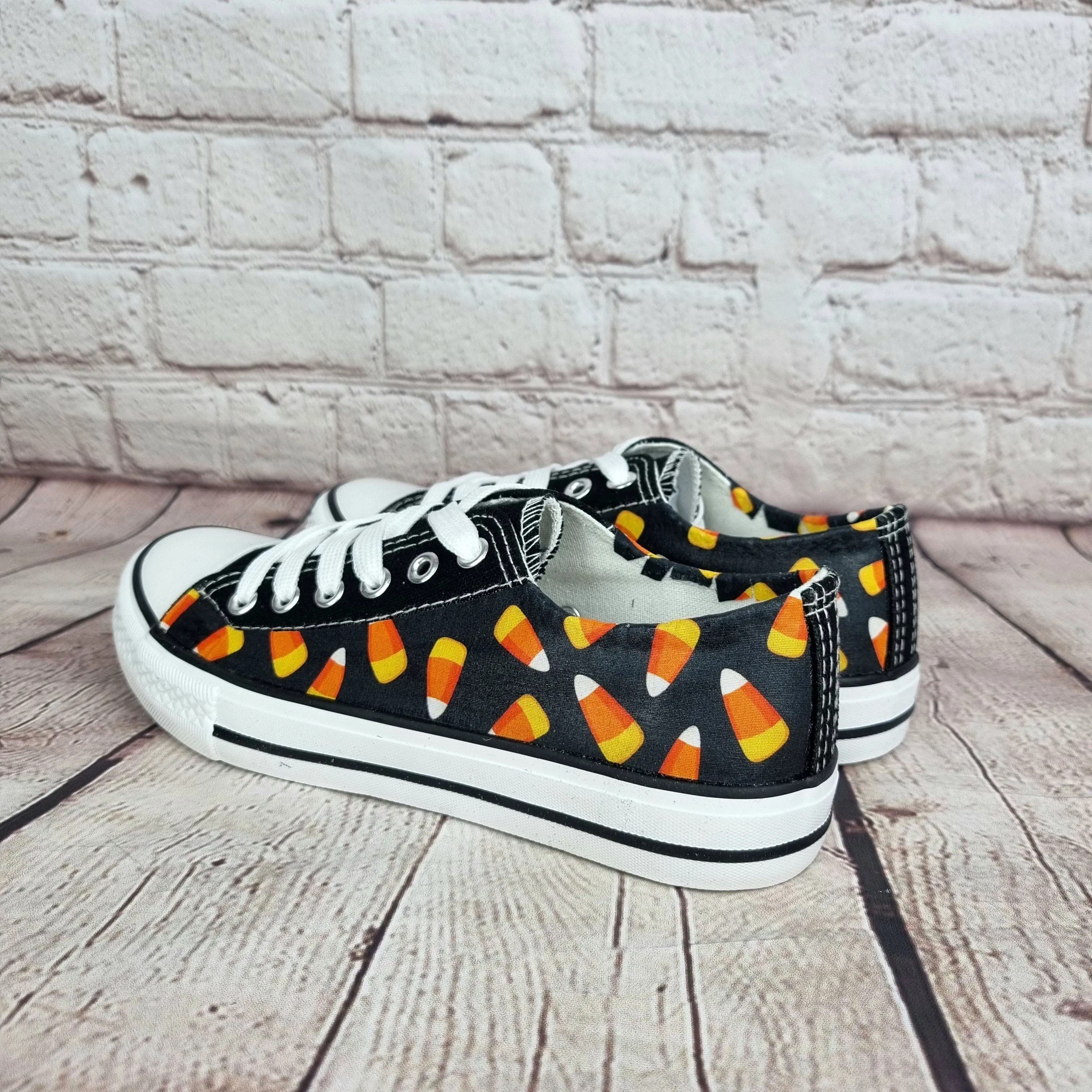 Candy Corn Halloween women sneakers
