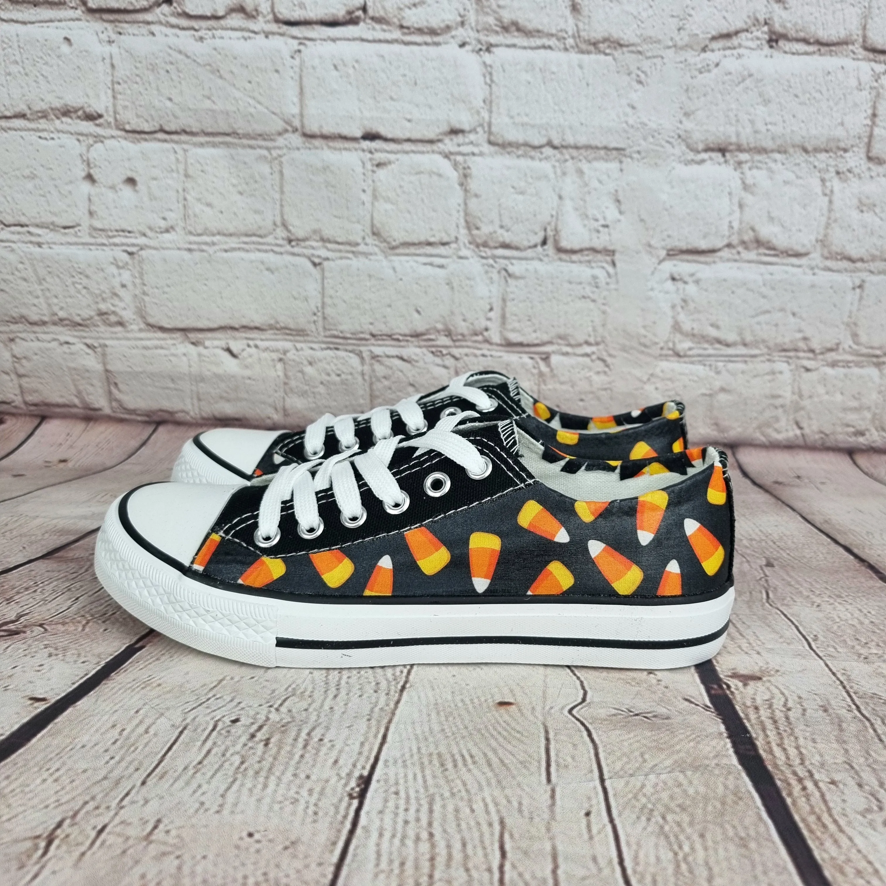 Candy Corn Halloween women sneakers