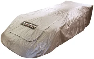 Car Cover - Indoor - Soft Liner - Zippered Access Panels - Heat Reflective - Cloth - Silver - Asphalt Late Model - Each