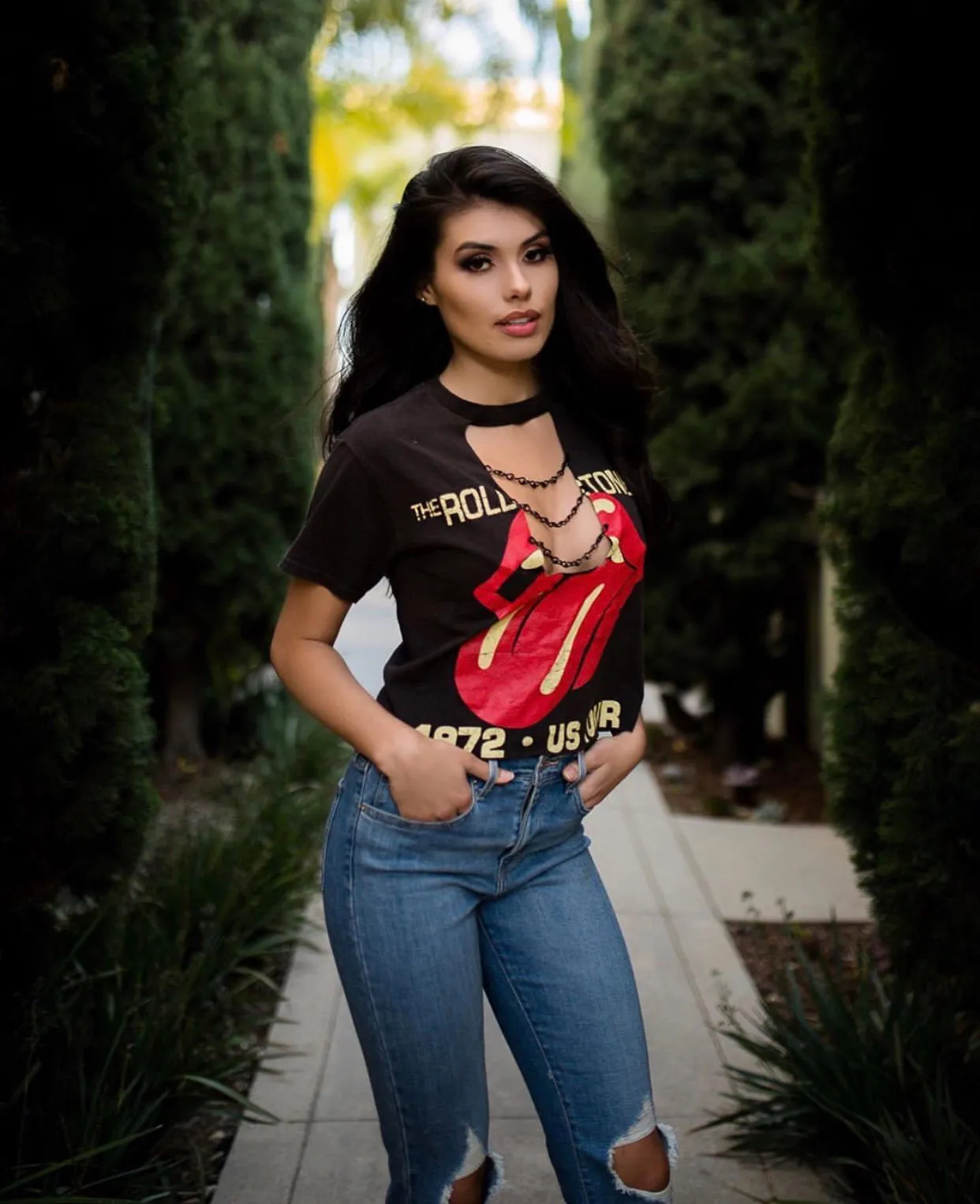 Chain Game Rolling Stones Top