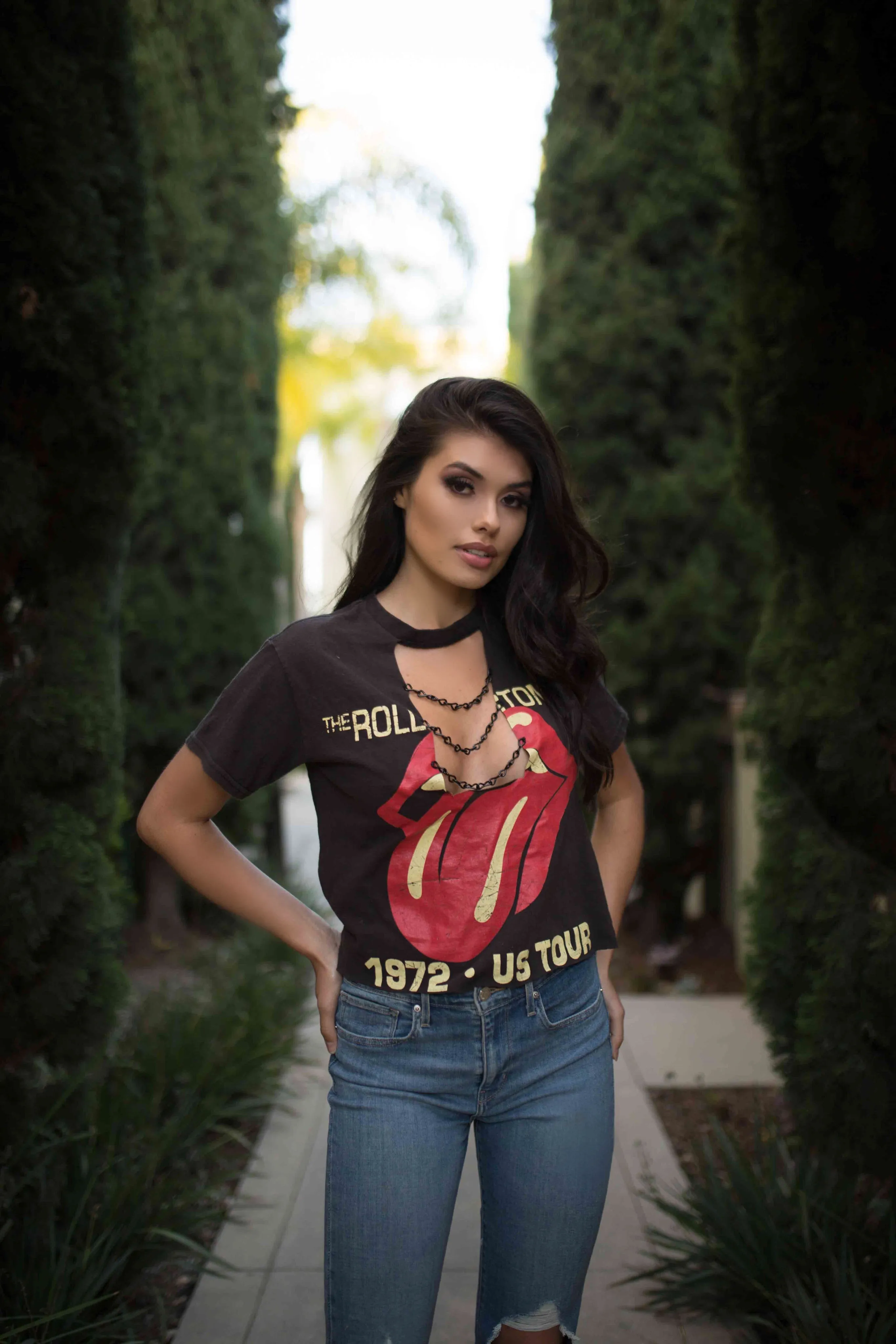 Chain Game Rolling Stones Top