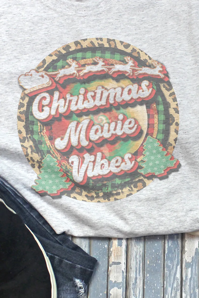 Christmas Movie Vibes Unisex Dri-Power Long-Sleeve 50/50 Tee