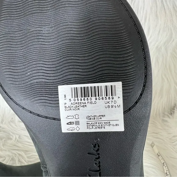 Clarks Women's Adreena Field Booties Black Size 9.5M