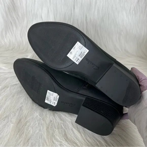 Clarks Women's Adreena Field Booties Black Size 9.5M