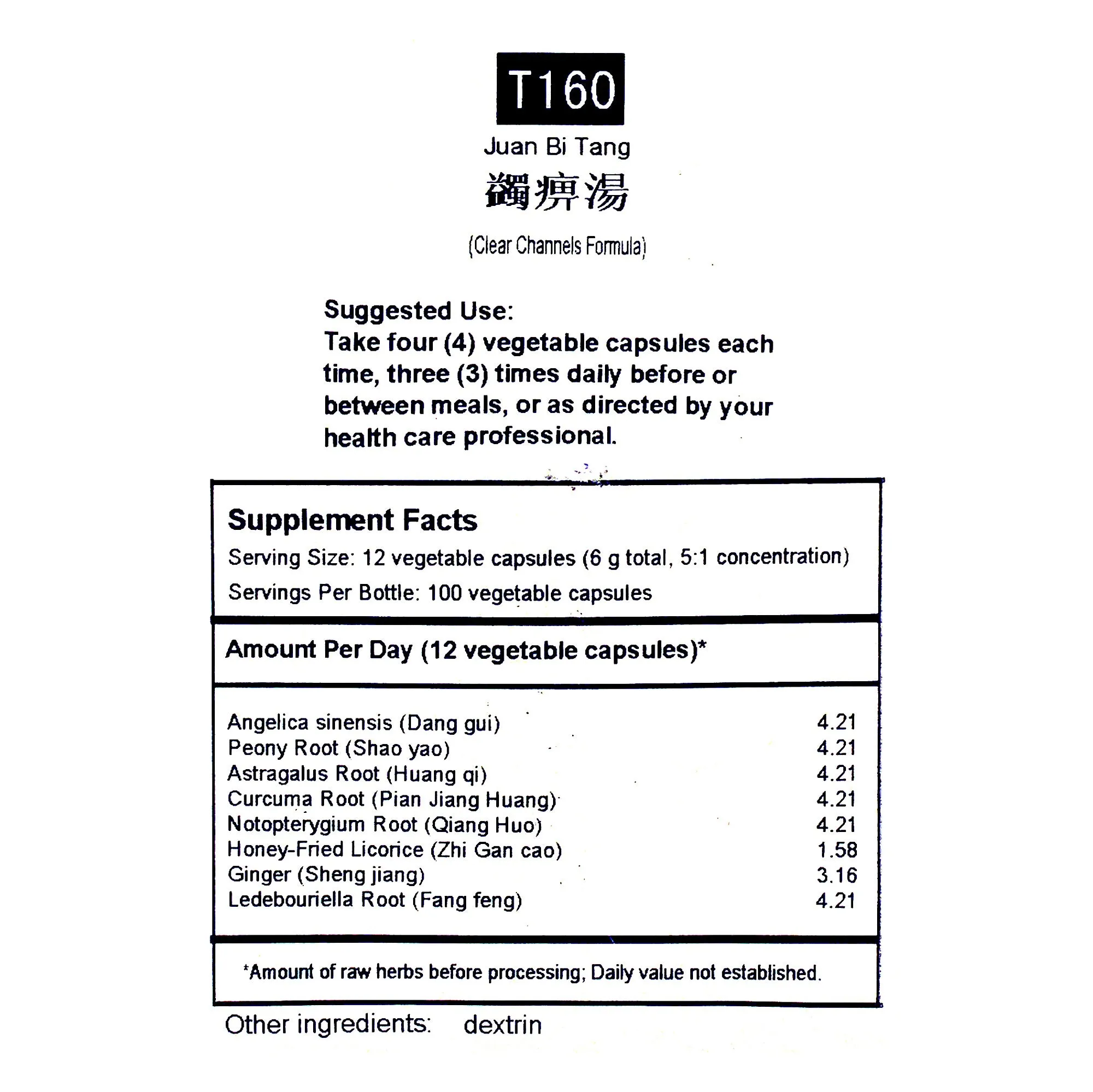 Clear Channels Formula(T-160)