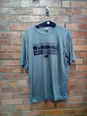 CLEARANCE - Mechanicville Red Raiders Gray Moisture Wicking T-Shirt