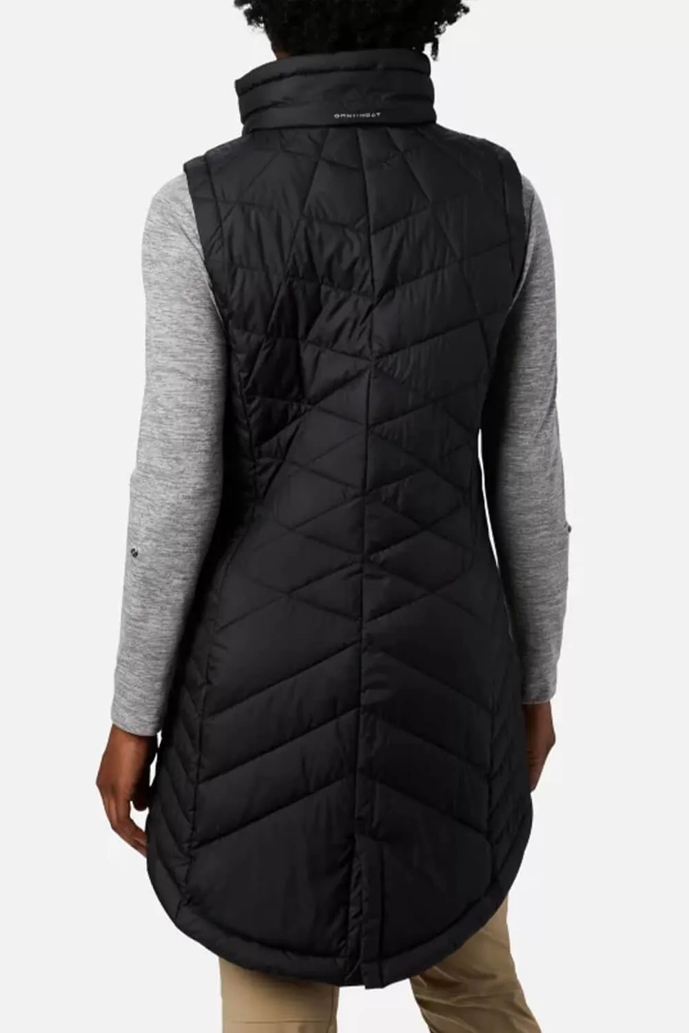 Columbia Heavenly Long Vest for Women in Black | 1859741-010